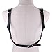 alisikee 2020 New Handmade Faux Leather Harness Bra, Metal Chain Tassel Body Caged Lock Bra Strap for Women, Black