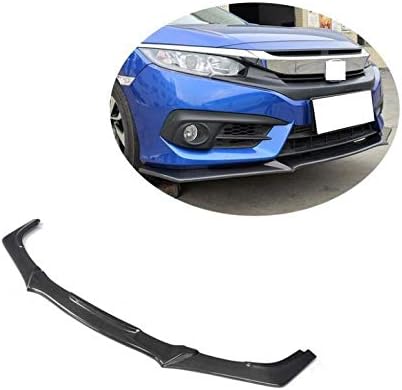 ホンダ シビック 10代目 16 17 フロント バンパー リップ スポイラー 大幅値下げランキング 高級リアルカーボン素材 カバー Diy 外装パーツ カスタム トリム アクセサリー 軽量 エアロ 傷防止 プロテクター グレードアップ