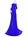Saslax Women's Off Shoulder Ruffle Maternity Slim Fit Gown for Photography Maxi Dress