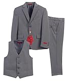Gioberti Boys Formal 3 Piece Suit, Vest, & Pants Set