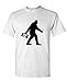 SASQUATCH BIGFOOT WITH BEER funny party - Mens Cotton T-Shirt