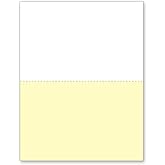 NextDayLabels Perforated Paper, 2-Part, 8.5 x 11", White/Canary | Pack of 500 Sheets - for Invoices, Receipts, Statements &amp; More - Made in the USA