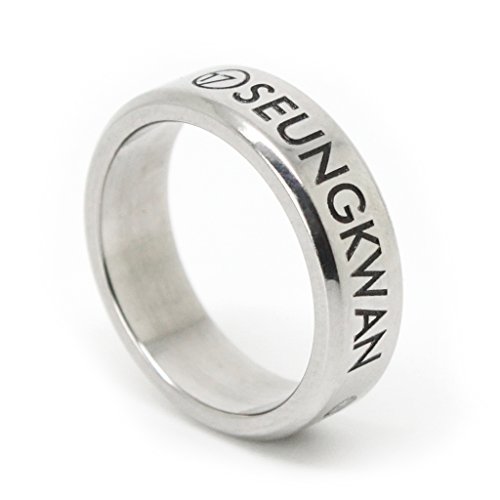 Fanstown Seventeen Kpop Ring Necklace with lomo Cards