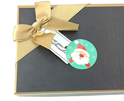 Kinteshun Christmas Sealing Sticker,Self-adhensive Xmas DIY Decorative Gift Packing Wrapping Envelope Seals Baking Label Paster Decals Sticker(10 Sheets,90pcs)