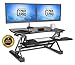 G-PACK PRO - Desktop Standing Desk Converter | Sit-to-Stand Work Desk Riser | Adjustable from 5.7” to 19.7” | Fits Dual Monitor -Removable Keyboard Tray | Ergonomically