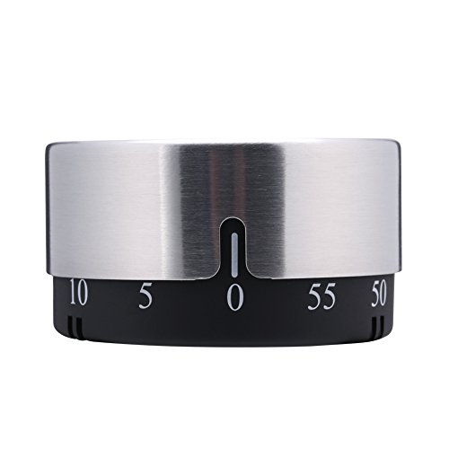3E Home Kitchen Magnet Timer, Stainless Steel, attach on Refrigerator, or any Metal Surface