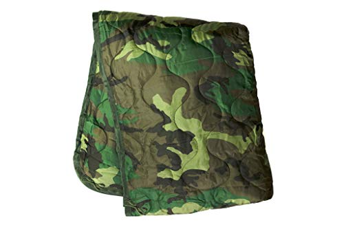 Military Style Poncho Liner Blanket - Woobie (Woodland Camo) - Thumbnail 2