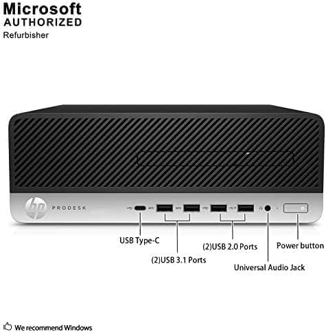 HP ProDesk 600 G3 SFF Desktop Computer with 21.5