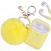 Cute Airpods Silicone Gift for Girls and Women, Lemon Yellow