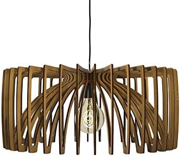 Thr3e Lighting Bowl Pendant Wood Light - Wood Pendant Chandelier