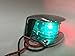 MARINE BOAT NAVIGATION RED GREEN CHROME PLATED HOUSING BI-COLOR BOW LIGHT BULB