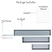 Wallniture Philly Floating Shelves for Wall, Wood Tray Kids' Bookshelf and Toy Storage Shelves Set of 3, Gray
