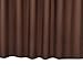 Waterproof Shower Curtain Polyester Anti-Mildew with Rust Proof Metal Grommets, Hotel Quality Bathroom Stall Curtain Heavy Weighted Machine Washable, Coffee, 36 x72 inches