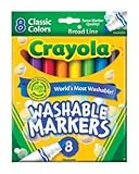 Toy Crayola Color Max Assorted Broad Tip Markers 8 pk - Case of: 1; Each Pack Qty: 8; Total Items Qty: 8 Book