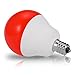 JandCase LED Red Light Bulbs, 5W(40W Incandescent Equivalent), E12 Base, G14 Globe Bulbs for Decorative Lighting, 6 Pack