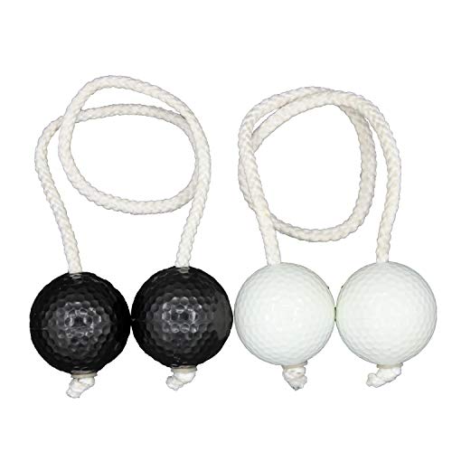 Kuqqi Ladder Toss Balls (3 Pack) for Ladder Golf Game Both Indoor and Outdoor Play(Black) - Thumbnail 2