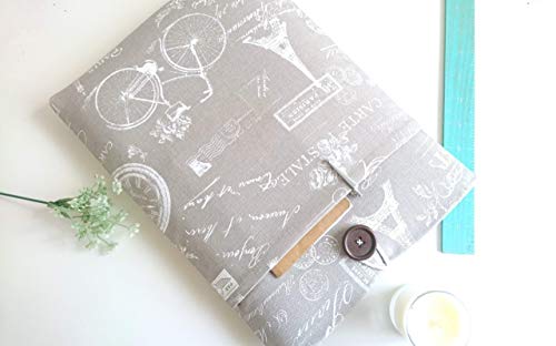 Laptop Sleeve Case for MacBook Air/Pro / Retina Display Surface Chromebook or Custom Size - Paris Bicycle