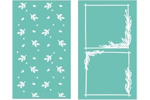 Craftelier - Set of 2 Mini Embossing Folders Natura | Natural Texture for Scrapbooking and Crafting | Compatible with Sizzix Big Shot, Minty Cut, Mini Evolution, Revolution|(2.5 x 4.5 in.)