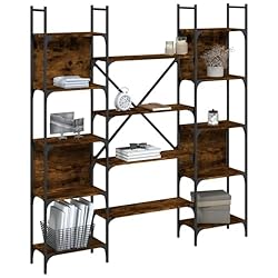 YELWHI Bookshelf Smoked Oak
