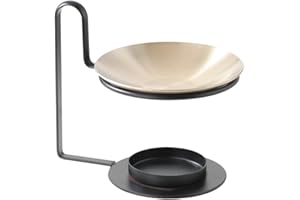 Essential Oil Burner, Wax Melting Burner Metal Fragrance Diffuser Candle Holder for Living Room, Bedroom, Office Decoration