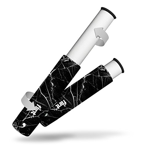 Flint Reusable Lint Roller, Retracts to Protect Adhesive Sheets for Prolonged Use, Arctic Granite
