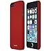 iPhone 5S Case, Totallee The Slim Executive, Hard Shell with Comfort Coating for Extra Grip – Sleek Protective Snap On Cover for iPhone 5 / 5S / SE (Red)