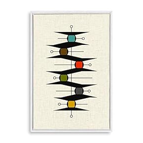 Framed Canvas Wall Art Abstract Colorful Canvas Prints Home Artwork Decoration for Living Room,Bedroom - 16x24 inches