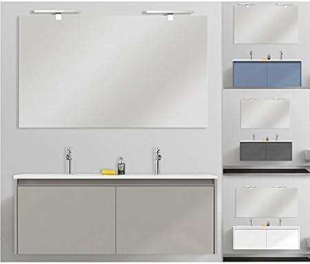 Bagno Italia Mobile Arredo Bagno Yang 120 Cm Sospeso 2 Cassettoni In 3 Colori Doppio Lavabo Mineralmarmo In Mdf Arredi I Amazon It Casa E Cucina