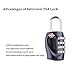 Intcrown Gym Lock 4 Digit Padlock TSA Approved Combination Lock for Luggage Suitcase Gym and Sports Lockers 2 Pack