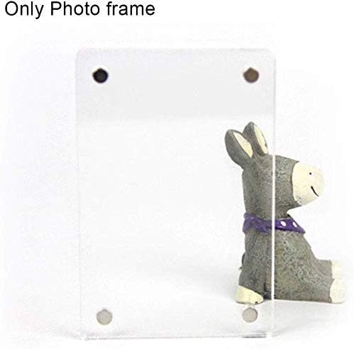 xiegons0 1/5 Pcs Refrigerator Magnetic Picture Frames,90 X 60 X 2mm Magnetic Stickers Polaroid Printer For Mobile Phone Photo Frame Acrylic Home Decor Fridge Stickers