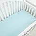 TILLYOU Microfiber Fitted Crib Sheets for Baby Boys Girls, Super Soft Toddler Bed Sheets for Standard Crib and Toddler Mattresses, Premium Cozy Nursery Bedding Sheet, 28