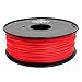 Gizmo Dorks 3mm (2.85mm) HIPS Filament 1kg / 2.2lb for 3D Printers, Red