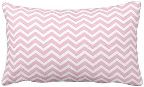 Christmas present pillow cover case Standard Decorative Light Pink Chevron Lumbar Bedding pillow cover cases 20x30 Inches
