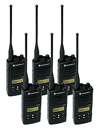 6 unidades de Motorola RDU4160D Radio de dos vías Walkie Talkies