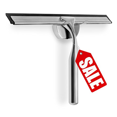 Best Shower Window Squeegee, Heavy Duty 10" Stainless Steel Bathroom