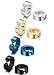 Jstyle Stainless Steel Mens Womens Clip On Earrings Hoop Huggie Non-Piercing Hypoallergenic 4 Pairs a Set