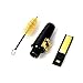 Andoer Alto Sax Saxophone Mouthpiece with Cap Metal Buckle Reed Case Cleaning Brush