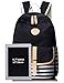 Leaper 3-in-1 Thickened Canvas Backpack Shoulder Bag Pencil Case Black