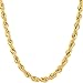 Lifetime Jewelry Gold Chain for Men Women Teen & Boys [ 6mm Rope Chain ] 20X More Real 24k Plating Than Other Necklaces - Solid Thick & Durable - Lifetime Replacement Guarantee - 16 to 36 inches Long