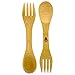 Bamboo Sporks - Pack of 4 - Simply 100% Bamboo Eating Utensils