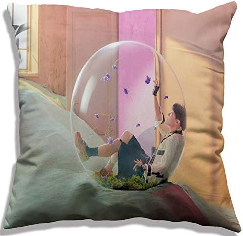 NUOFENG Kpop BTS Bangtan Boys Love Yourself 结 “Answer Square Throw Pillow Cover Pillowcase, 17.7inch (1.H02)