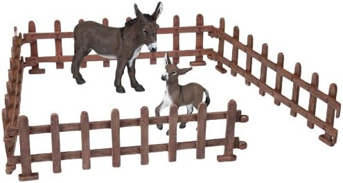 Papo FARMYARD FRIENDS Figurine, 51132 Limousine Calf, Multicolour, Papo 39215 Set of Fences, Multicolour