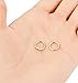YOVORO 16G 2PCS 316L Stainless Steel Nose Rings Hoop Septum Clicker Ring Cartilage Tragus Piercing 8MM RO