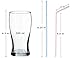 Flexible Straws Plastic Straws BPA Free Bendable straws 300 Pack Ninonly Striped Multi Colored Rainbow Straws Disposable Bendy Straw 8