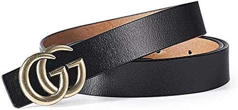Women's Belts Metal G-style Buckle Genuine Leather Belt Vintage Dress Belts For Girl Fashion Belt For Jeans