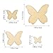 WINOMO 50pcs Mixed Size Wooden Butterfly Cutouts Craft Embellishment Gift Tag Wood Ornament for DIY
