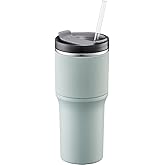 LocknLock Metro Tumbler Stainless Steel Double Wall Insulated with Non-slip grip, Lid, 22 oz, Mint