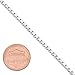 2mm .925 Sterling Silver Squared Venetian Box Link Choker Chain Necklace, 18