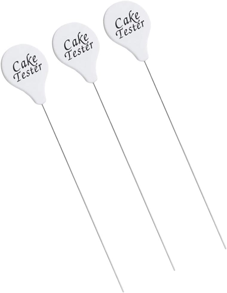 Hemoton 3pcs Cake Tester Stainless Steel Cake Skewer Kitchen Cake