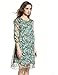 DanMunier Women's 3/4 Sleeve Floral Chiffon Print Shift Dress…
